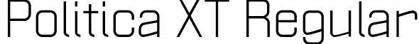 Politica XT Regular font - Politica XT.otf