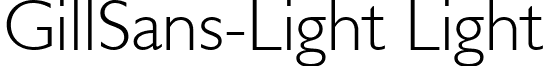 GillSans-Light Light font - GillSans-Light.ttf