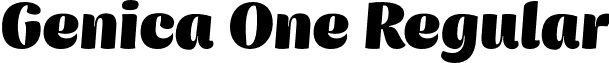 Genica One Regular font - Genica-One.otf