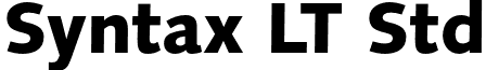 Syntax LT Std font - SyntaxLTStd-Black.otf