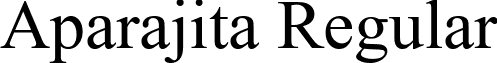 Aparajita Regular font - aparaj.ttf