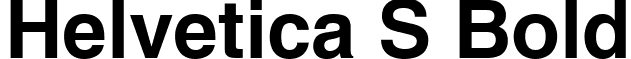 Helvetica S Bold font - Helvetica S Bold.ttf