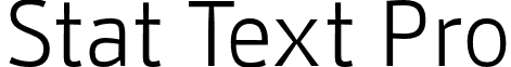 Stat Text Pro font - StatTextPro-Light.otf