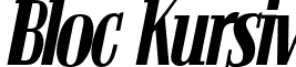 Bloc Kursiv font - BLOCV___.ttf