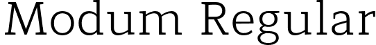 Modum Regular font - Modum_Regular_Regular.otf