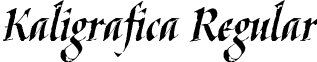 Kaligrafica Regular font - Kaligrafica.ttf