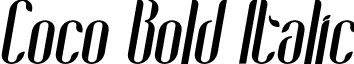Coco Bold Italic font - Coco-BoldItalic.otf