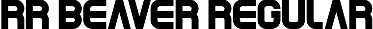 RR Beaver Regular font - beaver.ttf