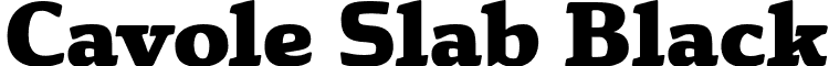 Cavole Slab Black font - CavoleSlabBlack.otf