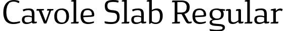 Cavole Slab Regular font - CavoleSlabRegular.otf