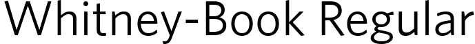 Whitney-Book Regular font - Whitney-Book.ttf