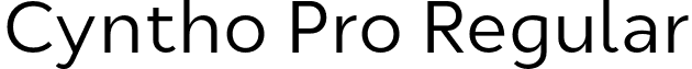 Cyntho Pro Regular font - CynthoPro-Regular.otf