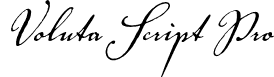 Voluta Script Pro font - VolutaScriptPro-Regular.otf