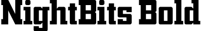 NightBits Bold font - NightBits.otf