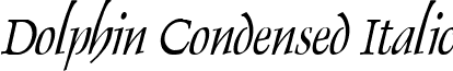 Dolphin Condensed Italic font - Dolphin Condensed Italic.ttf