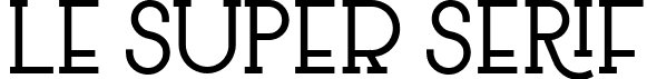 Le Super Serif font - Le_Super_Type_SemiBold.ttf