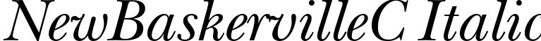 NewBaskervilleC Italic font - NewBaskervilleC-Italic.otf