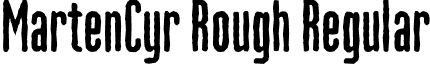 MartenCyr Rough Regular font - MartenCyr-Rough.otf