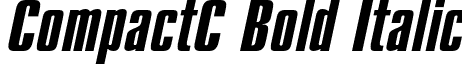 CompactC Bold Italic font - CompactC-BoldItalic.otf