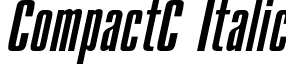 CompactC Italic font - CompactC-Italic.otf