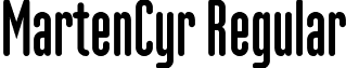 MartenCyr Regular font - MartenCyr-Regular.otf
