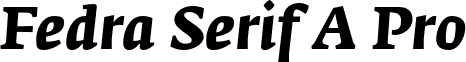 Fedra Serif A Pro font - FedraSerifPro A BoldItalic.otf
