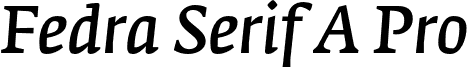 Fedra Serif A Pro font - FedraSerifPro A NormalIta.otf