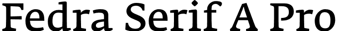 Fedra Serif A Pro font - FedraSerifPro A Normal.otf