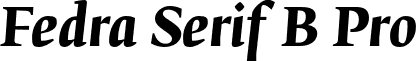 Fedra Serif B Pro font - FedraSerifPro B BoldItalic.otf