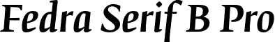 Fedra Serif B Pro font - FedraSerifPro B MediumIta.otf