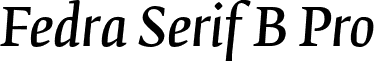 Fedra Serif B Pro font - FedraSerifPro B NormalIta.otf