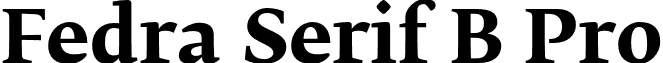 Fedra Serif B Pro font - FedraSerifPro B Bold.otf
