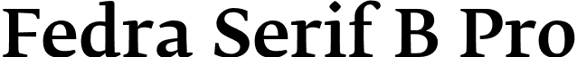 Fedra Serif B Pro font - FedraSerifPro B Medium.otf