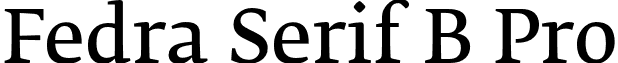 Fedra Serif B Pro font - FedraSerifPro B Normal.otf