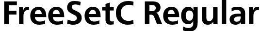 FreeSetC Regular font - FreeSetC-Bold.otf