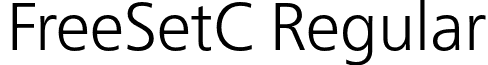 FreeSetC Regular font - FreeSetC.otf