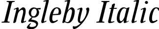 Ingleby Italic font - Ingleby_italic.ttf
