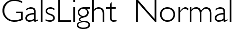 GalsLight Normal font - GLSL____.TTF