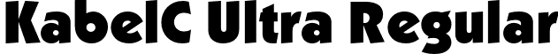 KabelC Ultra Regular font - KabelC_Ultra.ttf