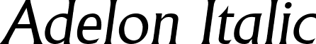 Adelon Italic font - Adelon Italic.ttf