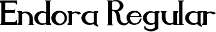 Endora Regular font - ENDORA__.OTF