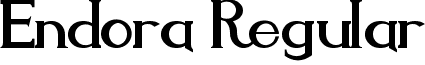 Endora Regular font - Endora.ttf