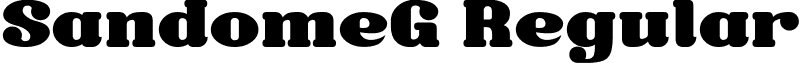 SandomeG Regular font - gomarice_sandome.ttf