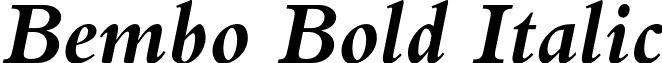 Bembo Bold Italic font - Bembo-BoldItalic.otf