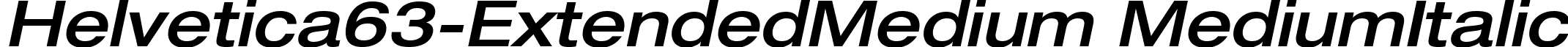 Helvetica63-ExtendedMedium MediumItalic font - Helvetica63-ExtendedMedium Oblique.ttf