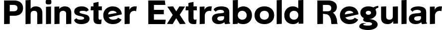 Phinster Extrabold Regular font - phinsxb.ttf