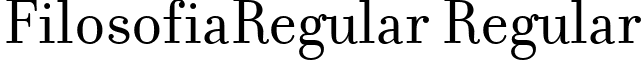 FilosofiaRegular Regular font - FilosofiaRegular Regular.ttf