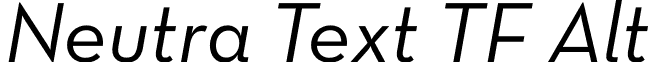 Neutra Text TF Alt font - NeutraTextTF-BookItalicAlt.otf