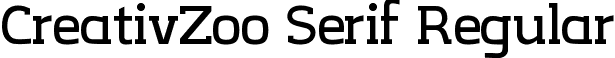 CreativZoo Serif Regular font - CreativZoo Serif Regular.ttf