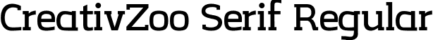 CreativZoo Serif Regular font - CreativZoo Serif v2.1.ttf